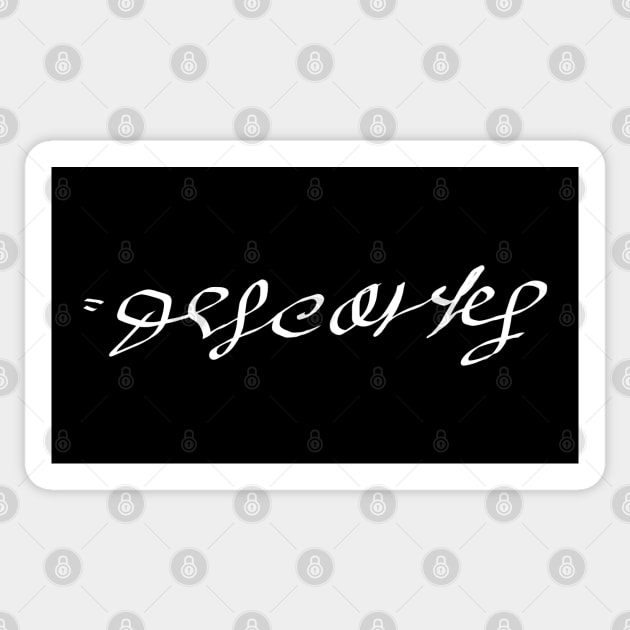 Signature of Rene Descartes, French Philosopher and Mathematician Sticker by TuncGK